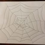 Leaf in web